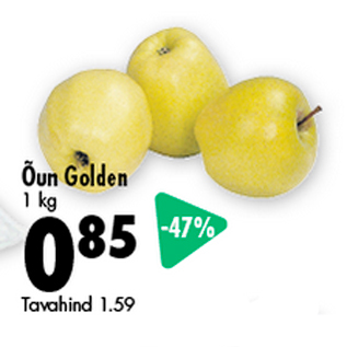 Allahindlus - Õun Golden 1 kg