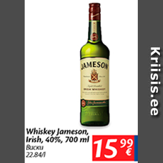 Allahindlus - Whiskey Jameson, Irish