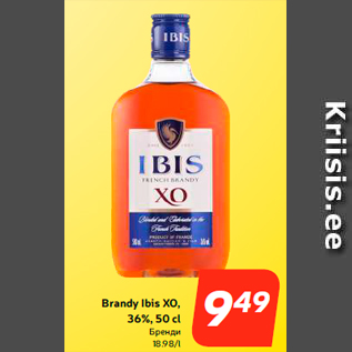 Allahindlus - Brandy Ibis XO, 36%, 50 cl