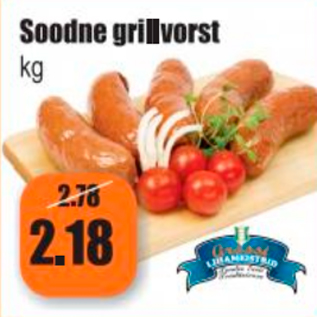 Allahindlus - Soodne grillvorst kg