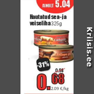 Allahindlus - Hautatud sea- ja veiseliha 325 g