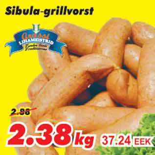 Allahindlus - Sibula-grillvorst