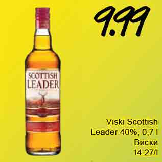 Allahindlus - Viski Scottish Leader 40%, 0,7 l