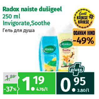 Allahindlus - Radox naiste dušigeel