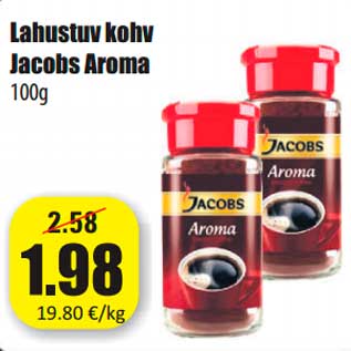 Allahindlus - Lahustuv kohv Jacobs Aroma 100g