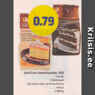 Allahindlus - Gold Corn keeksipulber, 400