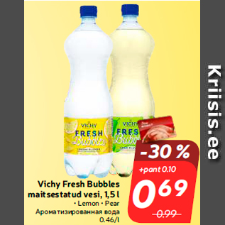 Allahindlus - Vichy Fresh Bubbles maitsestatud vesi, 1,5 l