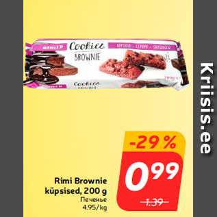 Allahindlus - Rimi Brownie küpsised, 200 g