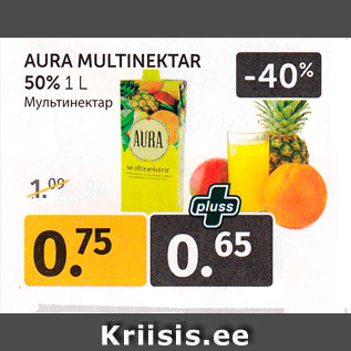 Allahindlus - AURA MULTINEKTAR 50% 1 L