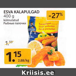 Allahindlus - ESVA KALAPULGAD 400 g