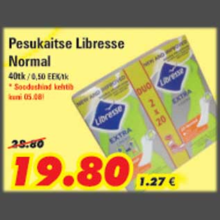 Allahindlus - Pesukaitse Libresse Normal