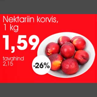 Allahindlus - Nektariin korvis, 1 kg