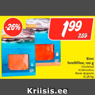 Allahindlus - Rimi forellifilee, 120 g