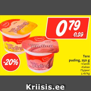 Allahindlus - Tere puding, 250 g