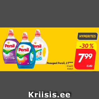 Allahindlus - Pesugeel Persil, 2 l****