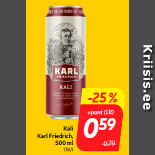 Allahindlus - Kali Karl Friedrich, 500 ml