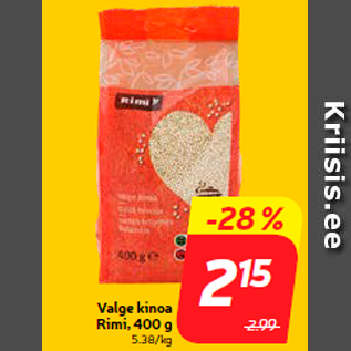 Allahindlus - Valge kinoa Rimi, 400 g