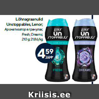 Allahindlus - Lõhnagraanulid Unstoppables, Lenor