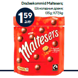 Allahindlus - Dražeekommid Maltesers; 135 g