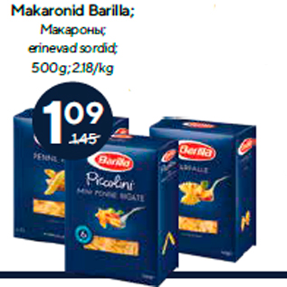 Allahindlus - Makaronid Barilla