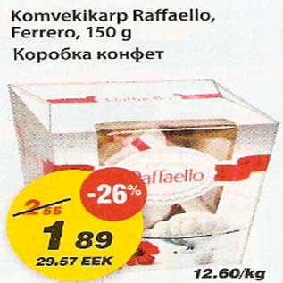 Allahindlus - Kompvekikarp Rafaello,Ferrero