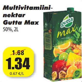 Allahindlus - Multivitamiini nektar Gutta Max