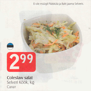 Allahindlus - Coleslaw salat