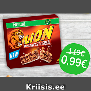 Allahindlus - Nestle Lion Breakfast Cereal