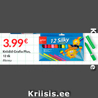 Allahindlus - Kriidid Grafia Plus, 12 tk