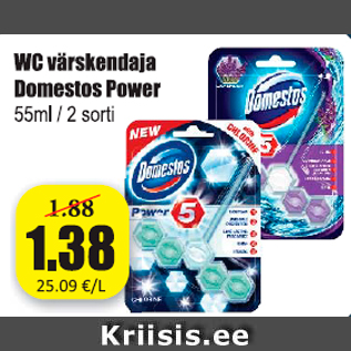 Allahindlus - WC värskrndaja Domestos Power