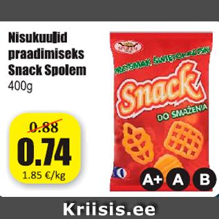 Allahindlus - Nisukuulid praadimiseks Snack Spolem 400 g