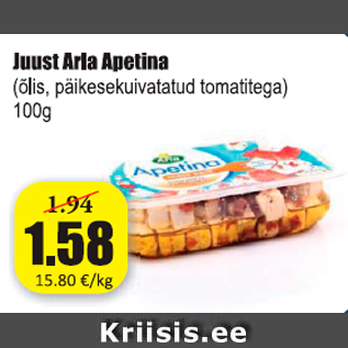 Allahindlus - Juust Arla Apetina