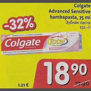 Allahindlus - Colgate Advanced Sensitive hambapasta