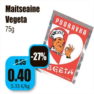 Allahindlus - Maitseaine Vegeta 75g