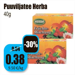 Allahindlus - Puuviljatee Herba 40g