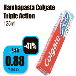 Allahindlus - Hambapasta Colgate Triple Action 125ml