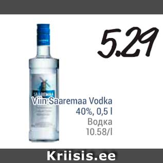 Allahindlus - Viin Saaremaa Vodka