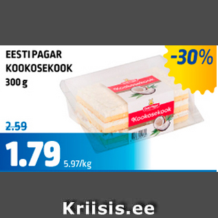 Allahindlus - EESTI PAGAR KOOKOSEKOOK 300 g