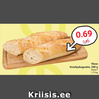 Allahindlus - Nizza kiviahjubaguette, 390 g