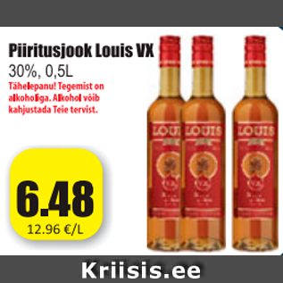 Allahindlus - Piiritusjook Louis VX