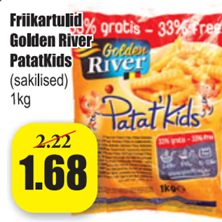 Allahindlus - Frikartulid Golden River PatatKids