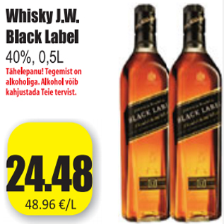 Allahindlus - Whisky J-W- Black Label