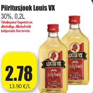 Allahindlus - Piiritusjook Louis VX