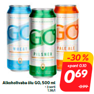 Allahindlus - Alkoholivaba õlu GO, 500 ml