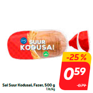 Allahindlus - Sai Suur Kodusai, Fazer, 500 g