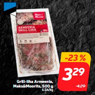 Allahindlus - Grill-liha Armeenia, Maks&Moorits, 500 g