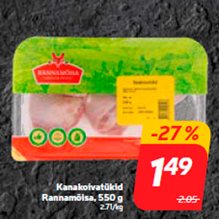 Allahindlus - Kanakoivatükid Rannamõisa, 550 g