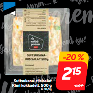 Allahindlus - Suitsukana-riisisalat Rimi kokkadelt, 500 g