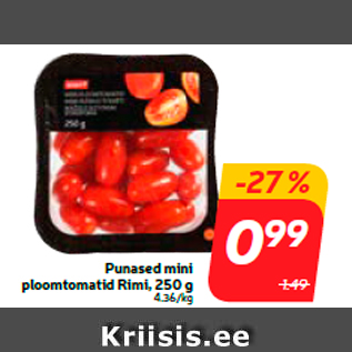 Allahindlus - Punased mini ploomtomatid Rimi, 250 g