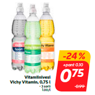 Allahindlus - Vitamiinivesi Vichy Vitamin, 0,75 l